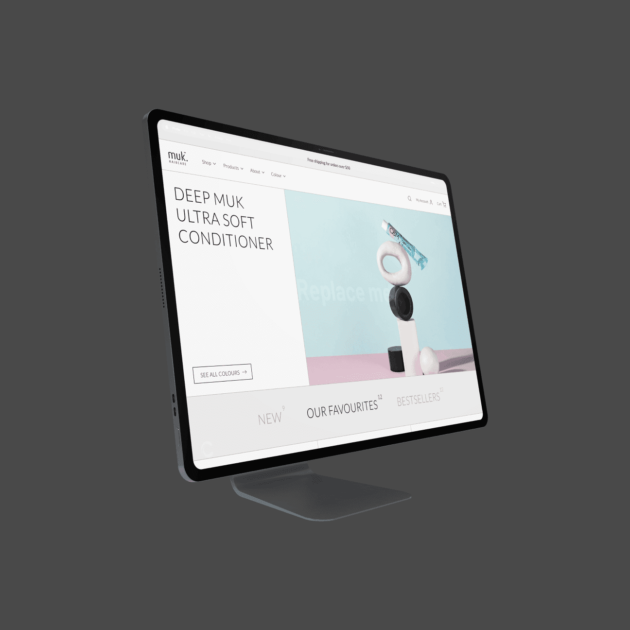 Laptop with open screen showing safe proud web application