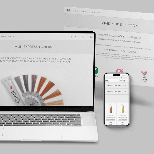 Three mobile screens side by side showing different pages of OMP application
